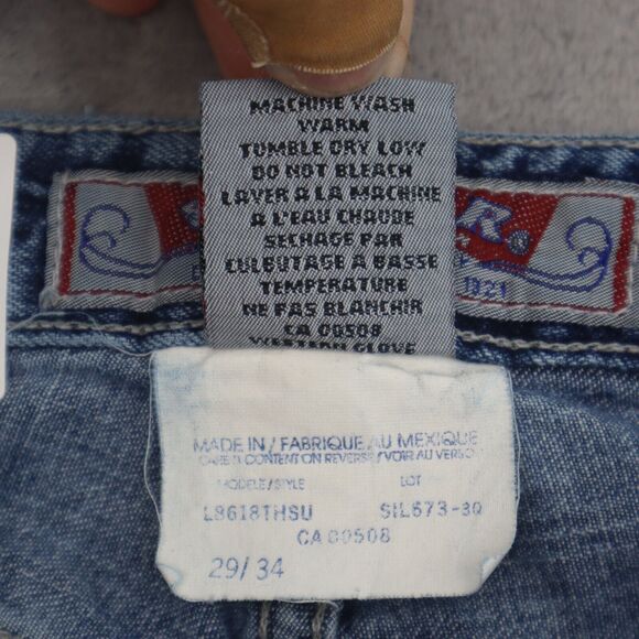 Silver Jeans Pants Womens 29 Blue Bootcut Mid Rise Button Zip Casual Denim - Picture 2 of 16